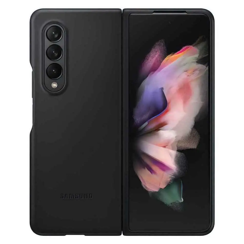 Husă de protecție Samsung Leather Cover Galaxy Z Fold 3, negru