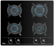 Plită incorporabilă cu gaz Teka GBC 64000 BK, negru