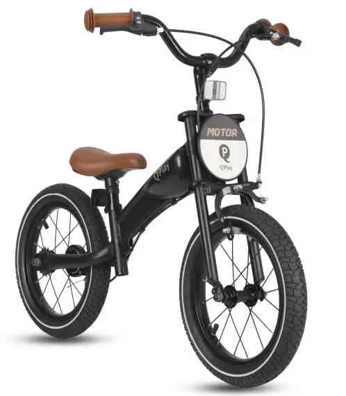 Детский велосипед Qplay Motor 3in1 14, черный