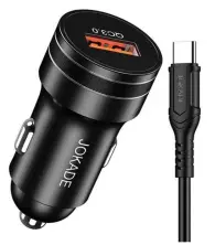 Încărcător auto Jokade JH040, negru pe tehnoparc.md Încărcător auto Jokade JH040, negru