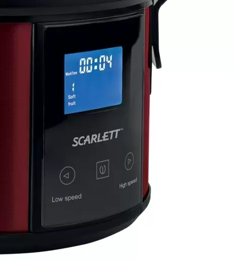 Соковыжималка Scarlett SC-JE50S32, черный/красный