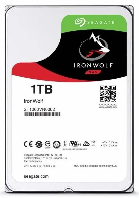 Disc rigid Seagate IronWolf 3.5" ST1000VN008, 1TB