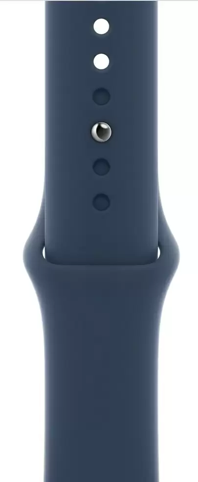 Умные часы Apple Watch SE 40мм, корпус из алюминия, спортивный ремешок синий омут, серебристый