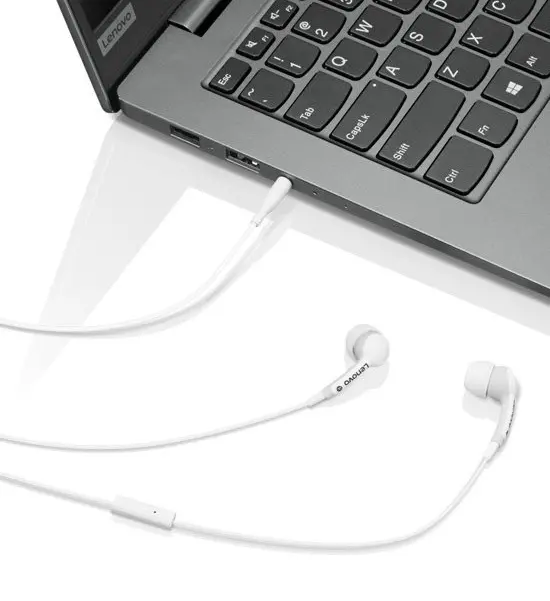 Наушники Lenovo 100 in-ear Headphone, белый