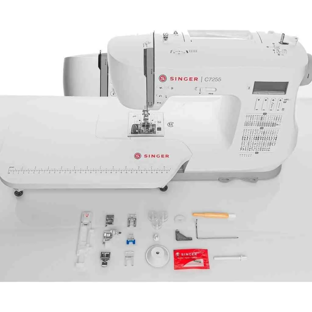 Mașină de cusut Singer C7255, alb