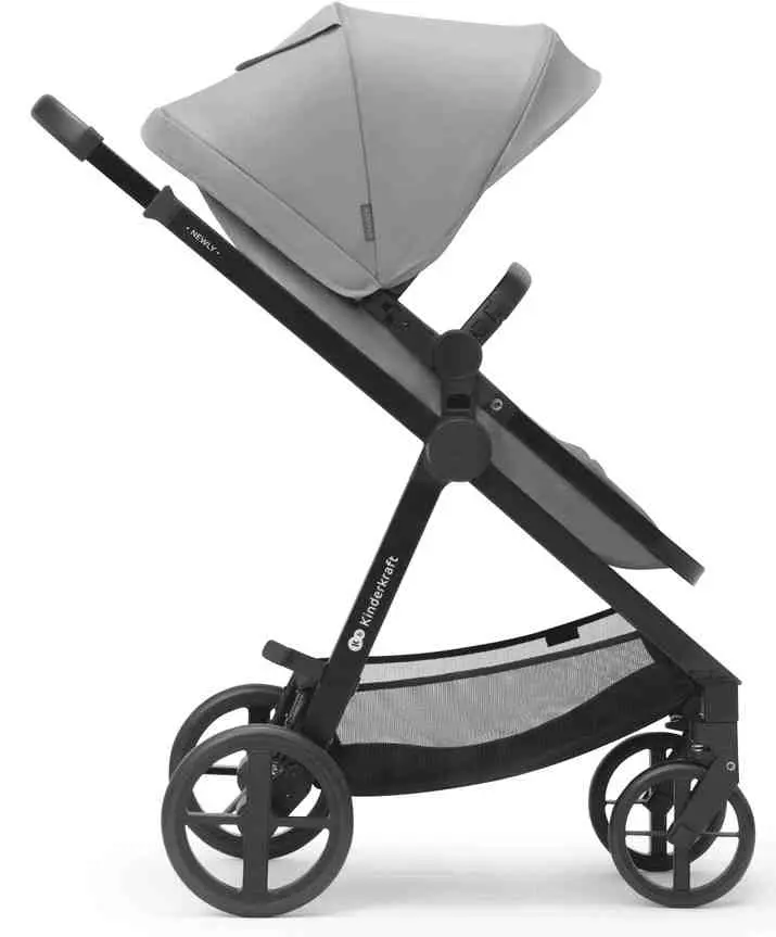 Коляска KinderKraft Newly 3in1 Mink Pro, серый