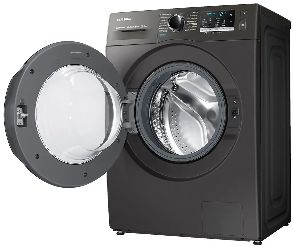 Стиральная машина Samsung WW80AAS22AX/LD, серебристый