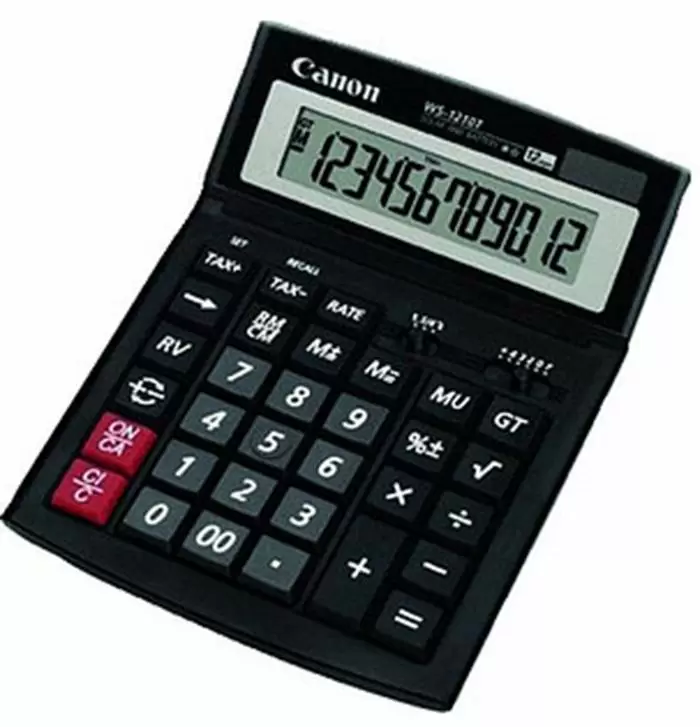 Calculator de birou Canon WS-1210T, negru