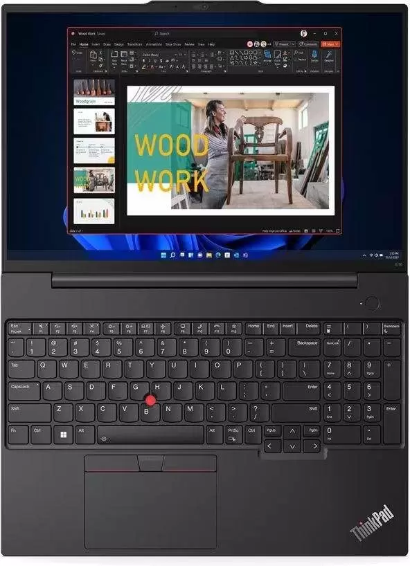 Ноутбук Lenovo ThinkPad E16 G1 (16"/WUXGA/Ryzen 7 7730U/16ГБ/512ГБ/AMD Radeon), черный