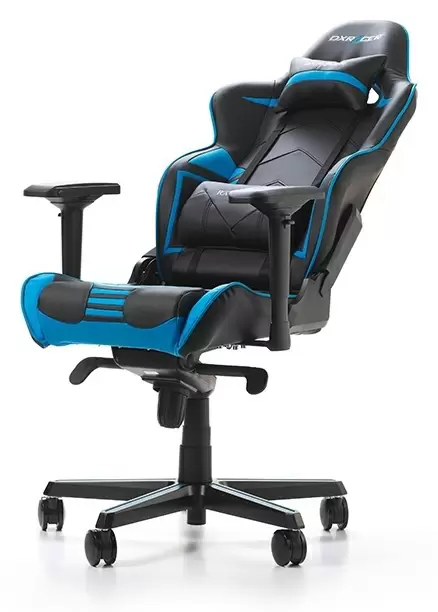 Scaun de birou DXRacer GC-R131-NB, negru/albastru