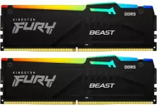 Оперативная память Kingston Fury Beast RGB 64GB (2x32GB) DDR5-6400MHz, CL32-39-39, 1.4V