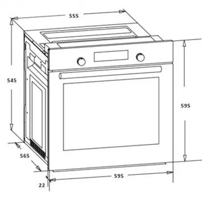 Cuptor electric Heinner HBO-V656G-IX, inox pe tehnoparc.md Cuptor electric Heinner HBO-V656G-IX, inox
