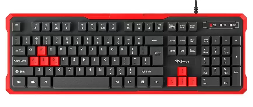 Клавиатура Genesis RHOD 110, черный/красный