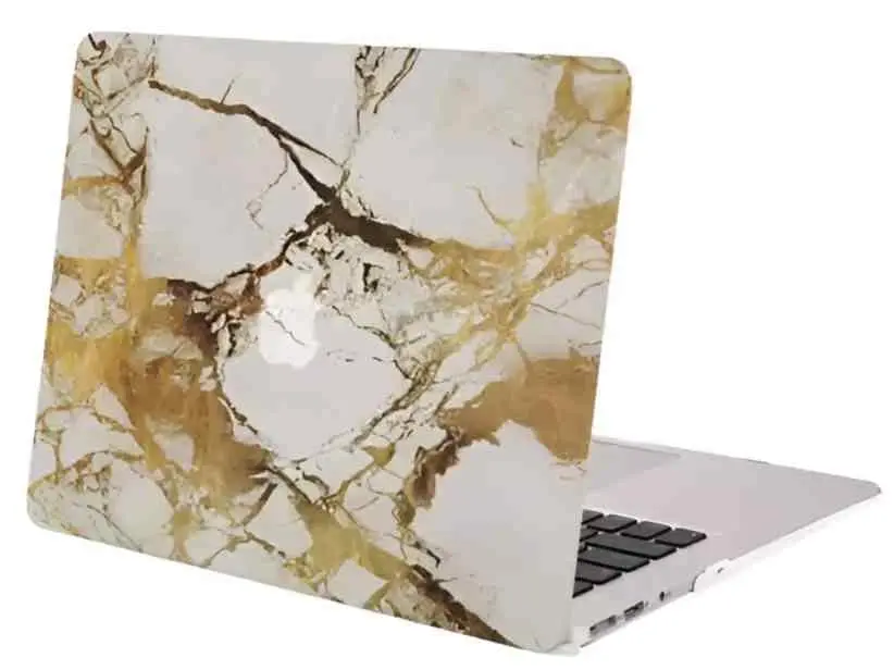 Чехол для ноутбука Helmet Hardshell for Macbook Pro 13 2016/2017 Marble (HMT-HSMBP13-GL), золотой