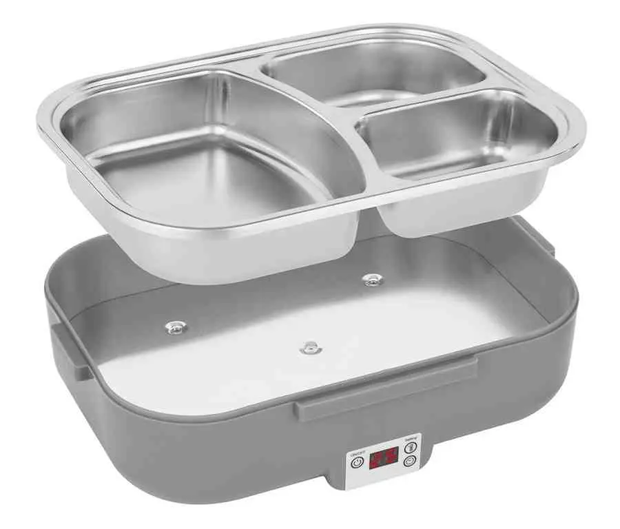 Cutie sandwich pentru școală Noveen LB640, gri închis