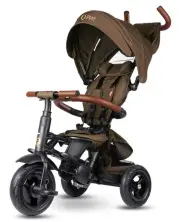Bicicletă pentru copii Qplay Rito Deluxe, cafeniu