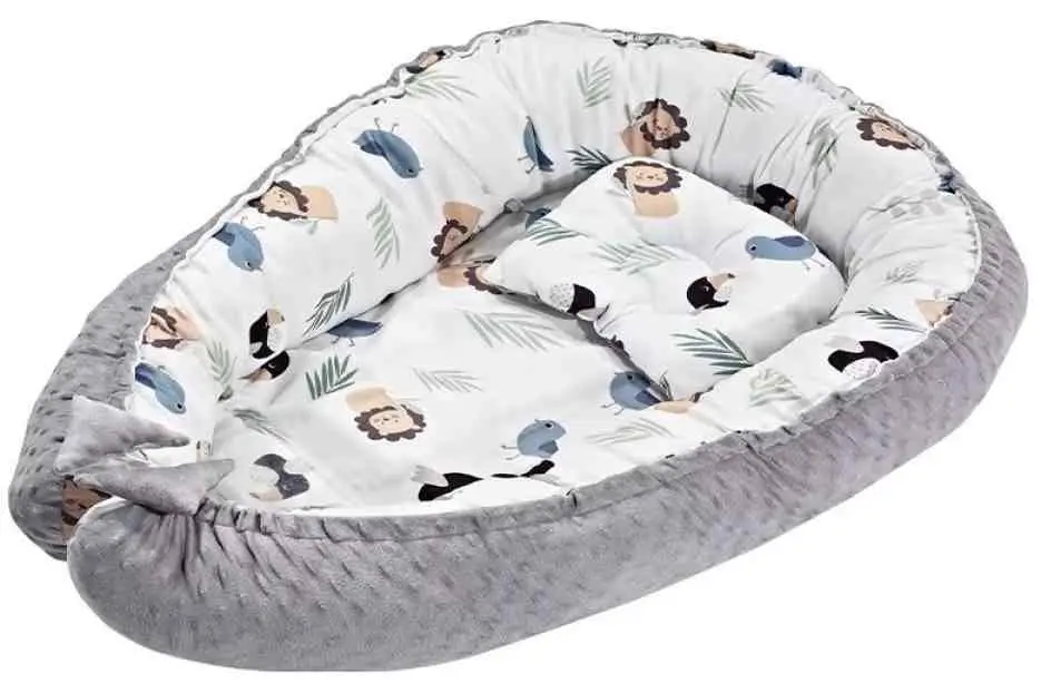 Cuib pentru bebeluși 4Play Baby Nest Tropic, gri pe tehnoparc.md Cuib pentru bebeluși 4Play Baby Nest Tropic, gri