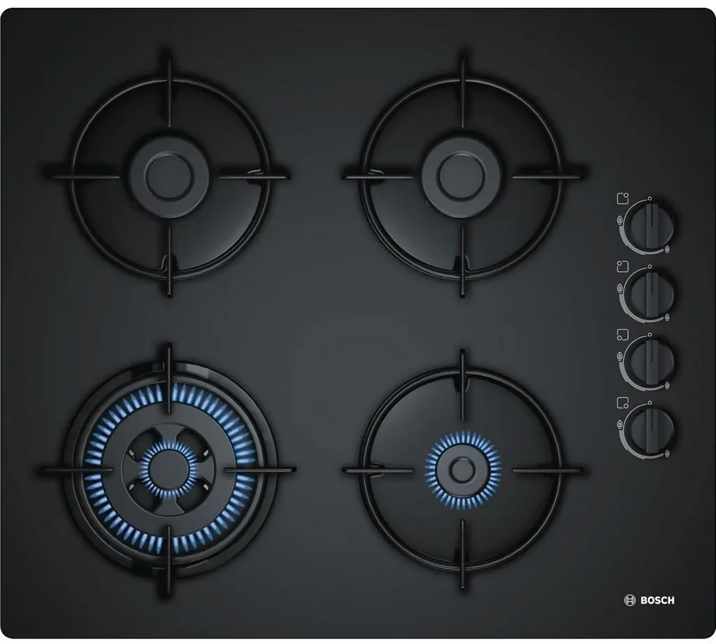 Газовая панель Bosch POH6B6B10, черный