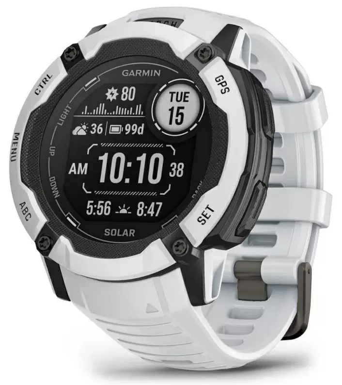 Smartwatch Garmin Instinct 2X Solar, alb
