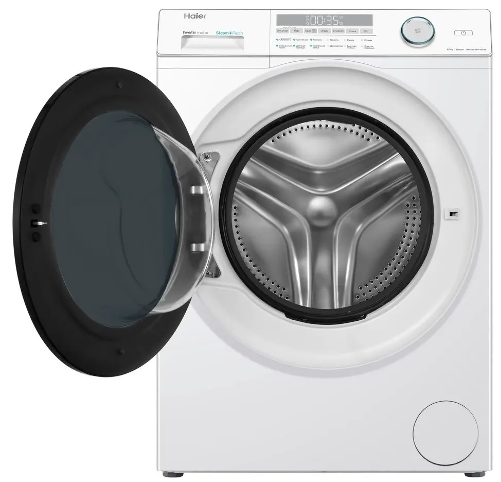 Стиральная машина Haier HWD80-BP14959B, белый на tehnoparc.md Стиральная машина Haier HWD80-BP14959B, белый