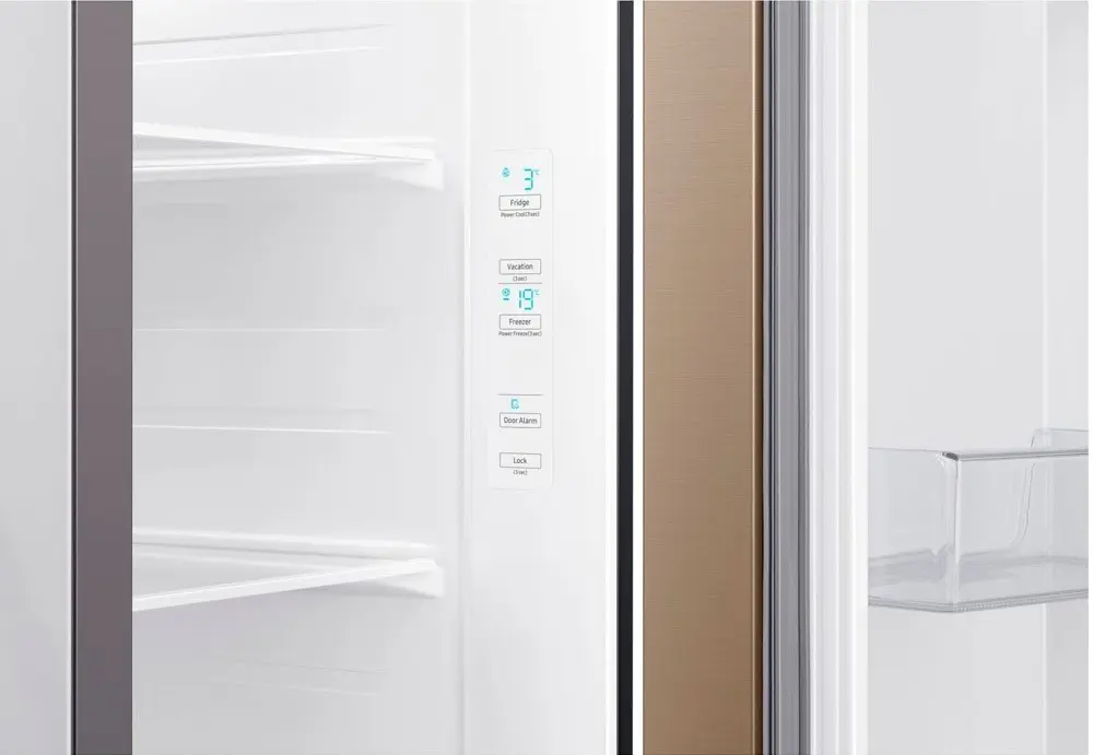 Холодильник Samsung RS61R5001F8/UA, золотой