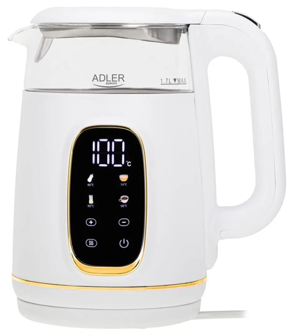 Fierbător de apă Adler AD-1305, alb
