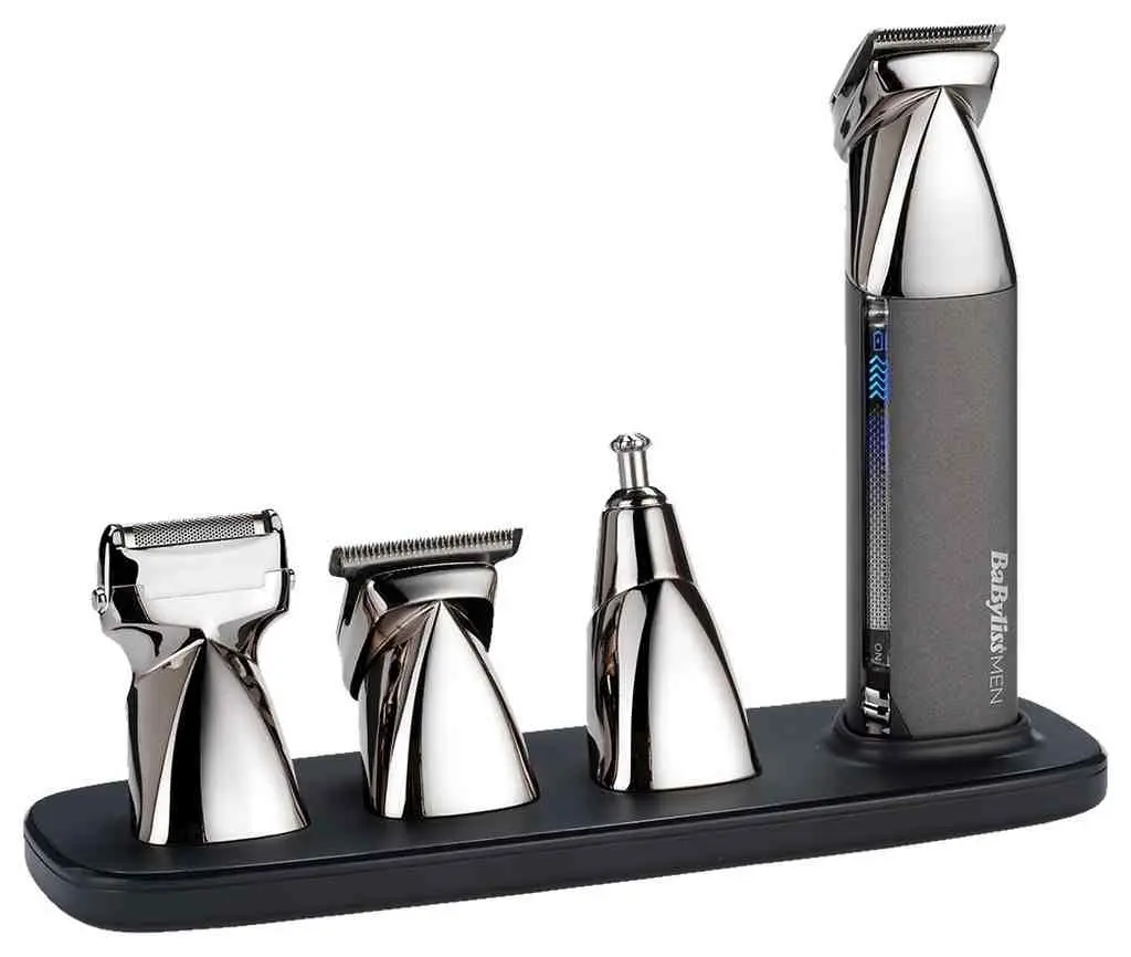 Maşină de tuns barba Babyliss MT996E, inox/gri pe tehnoparc.md Maşină de tuns barba Babyliss MT996E, inox/gri