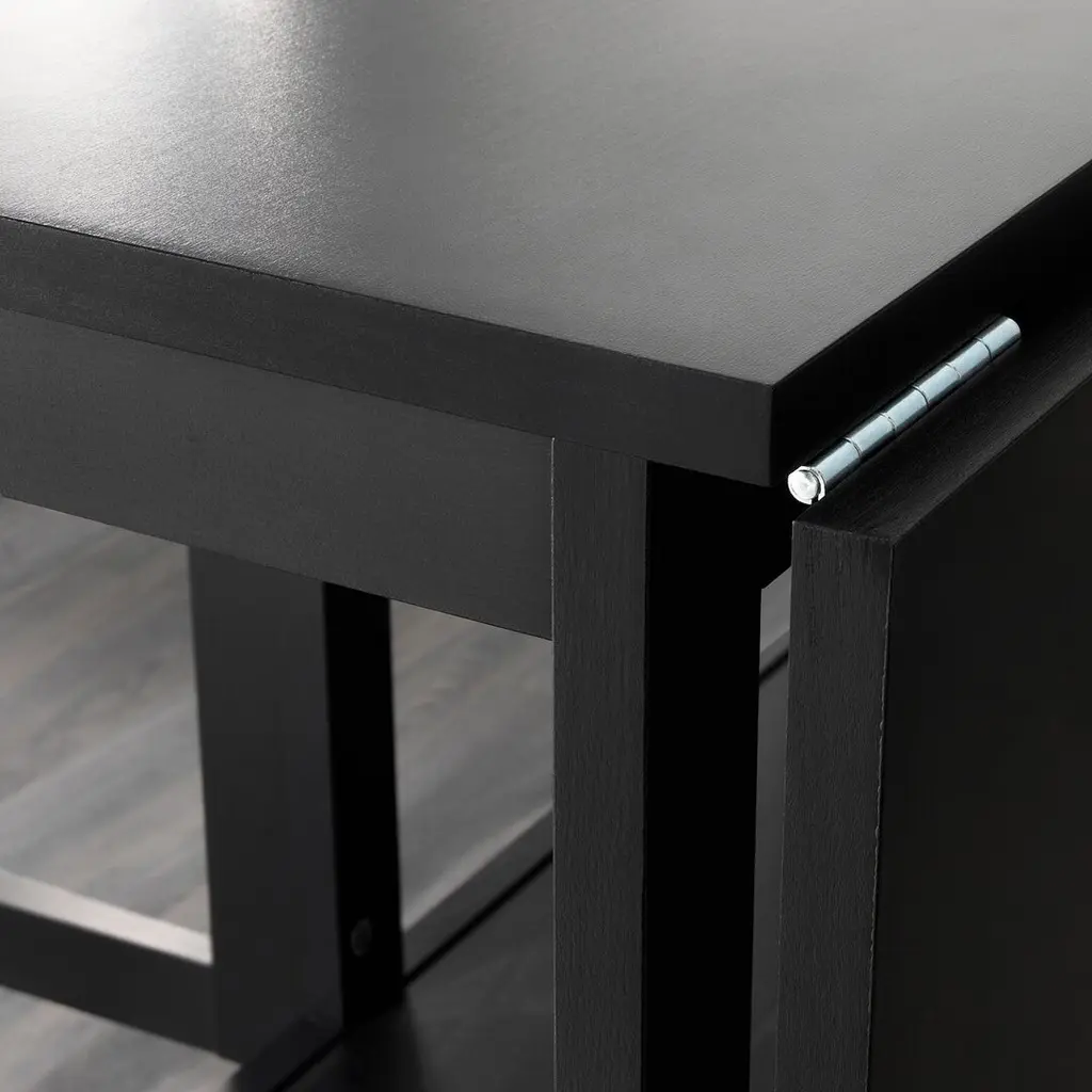 Masă IKEA Barsviken cu extensie pliantă 45/90/135x93cm, negru