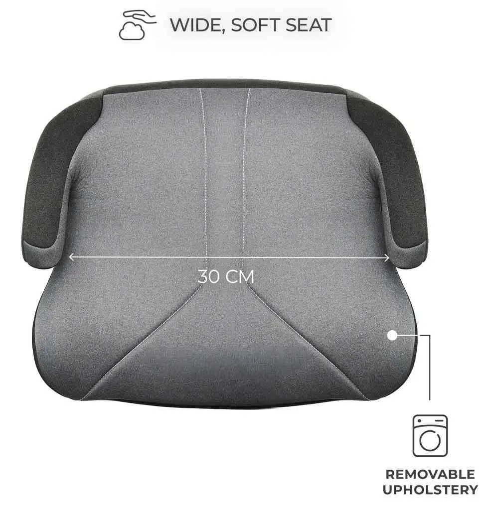 Детское автокресло-бустер KinderKraft I-Boost 2 i-Size, серый