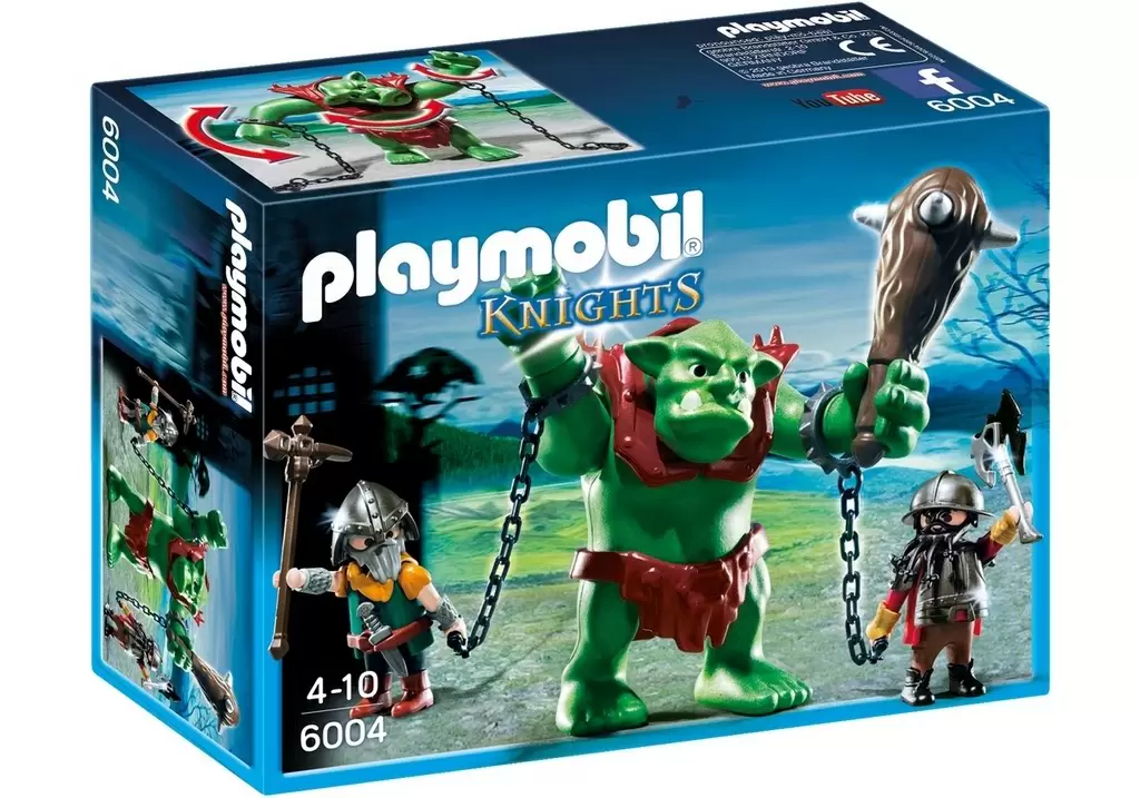 Set jucării Playmobil Giant Troll with Dwarf Fighters