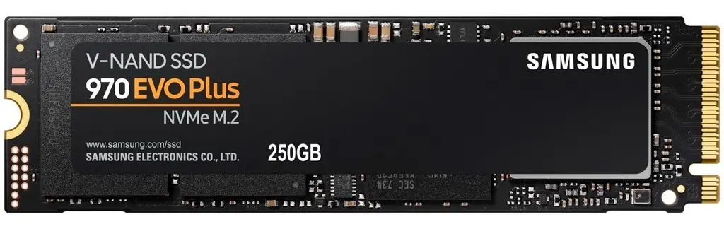 SSD накопитель Samsung 970 EVO Plus M.2 NVMe, 256GB