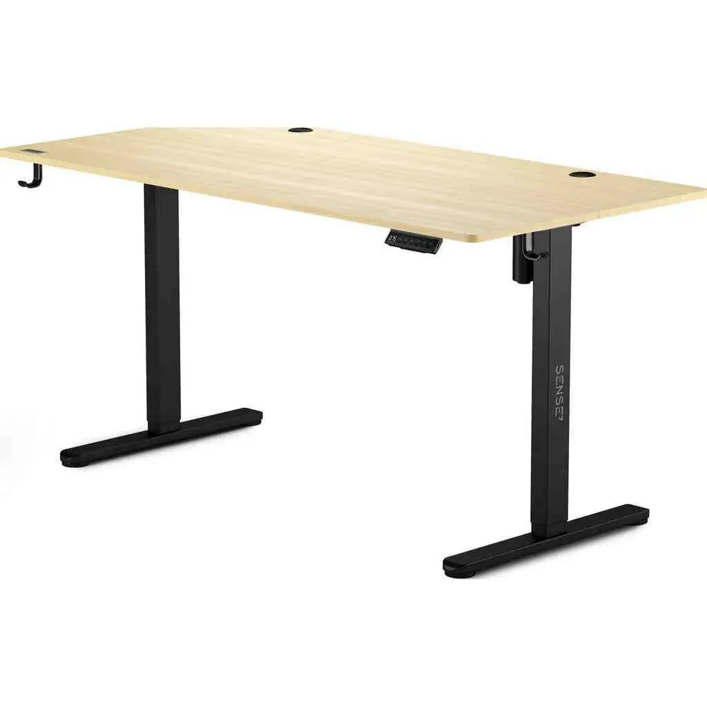 Masă de birou SENSE7 Nojo 140x70, pin negru