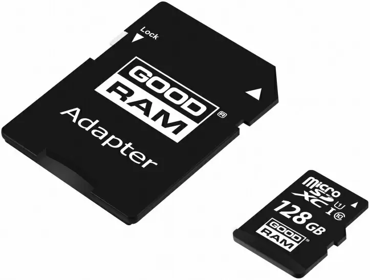 Карта памяти Goodram microSDXC UHS-I + SD adapter, 128ГБ