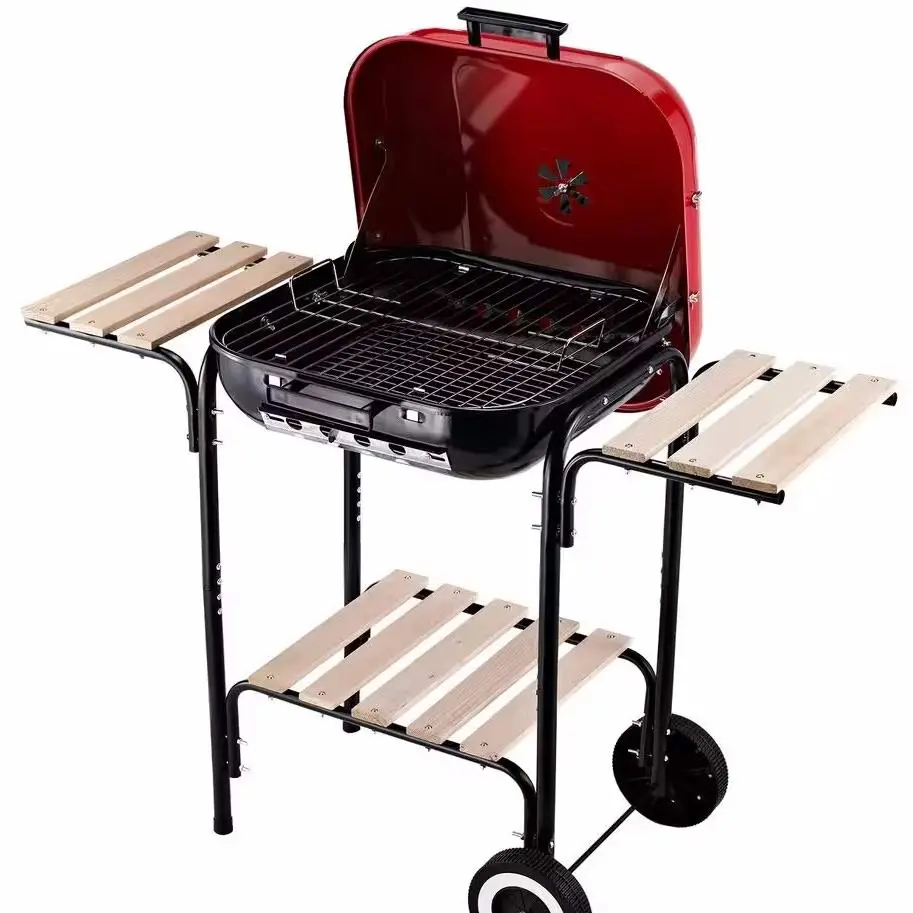 Grătar Chomik BBQ0155, roșu/negru pe tehnoparc.md Grătar Chomik BBQ0155, roșu/negru