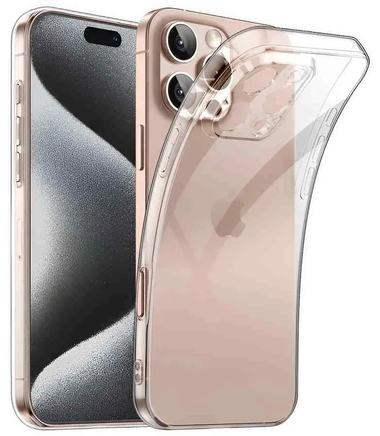 Чехол WOO Soft TPU iPhone 16 Pro Clear (WOOCTPSIP16PCL), прозрачный