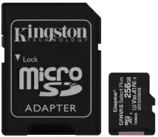 Карта памяти Kingston microSDXC Canvas Select Plus + SD adapter, 256ГБ