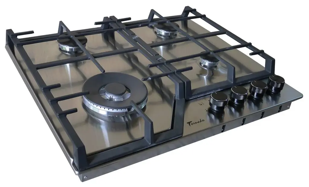Plită incorporabilă cu gaz Tornado TRCB-1460 IX, inox