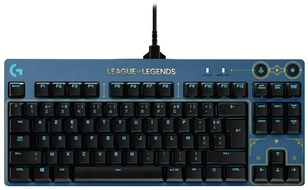 Клавиатура Logitech G Pro LOL (US), синий