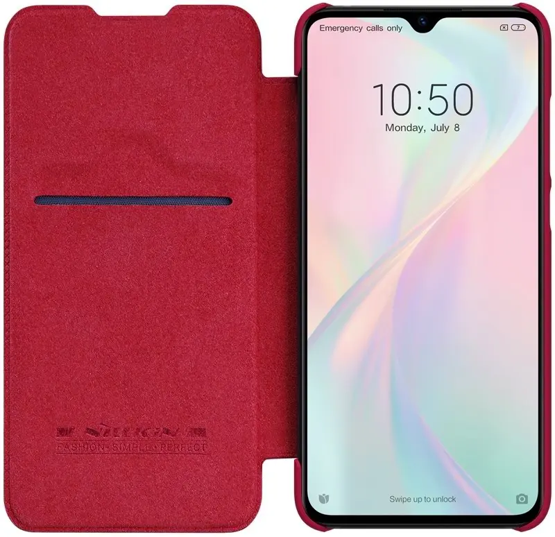 Husă de protecție Nillkin Xiaomi Mi 9 Lite/CC9 Qin LC, roșu pe tehnoparc.md Husă de protecție Nillkin Xiaomi Mi 9 Lite/CC9 Qin LC, roșu