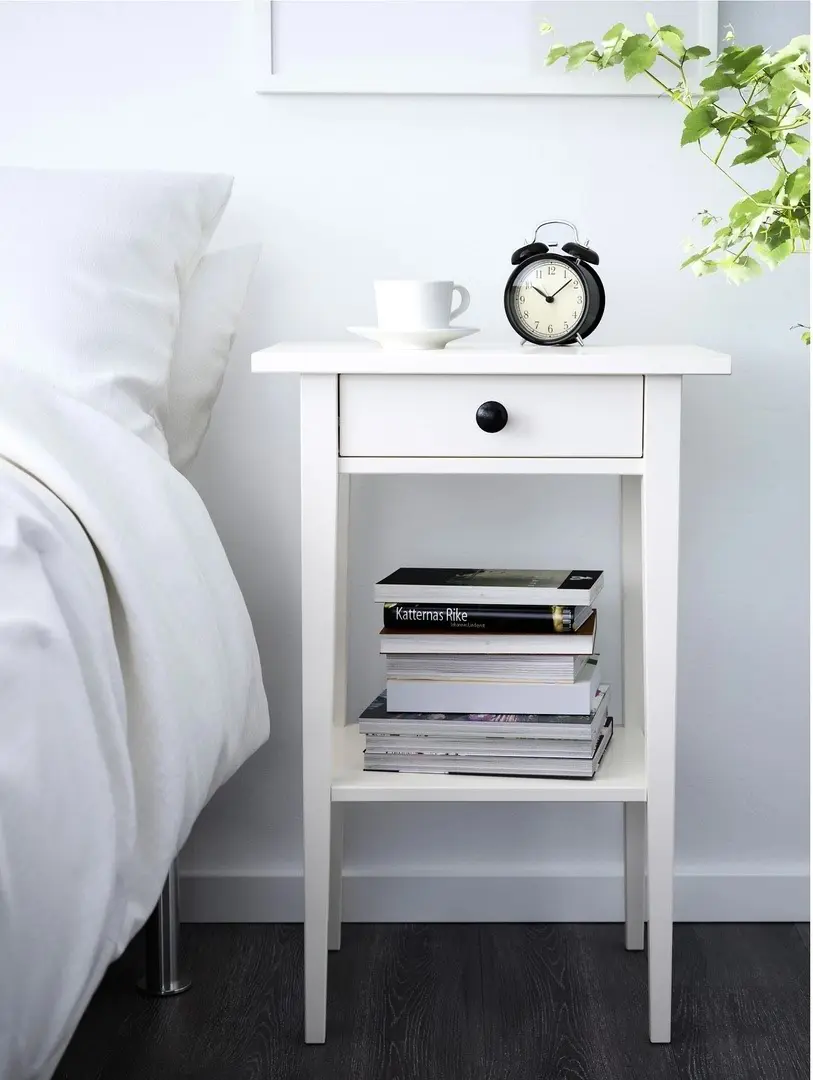 Noptieră IKEA Hemnes 46x35cm, alb pe tehnoparc.md Noptieră IKEA Hemnes 46x35cm, alb