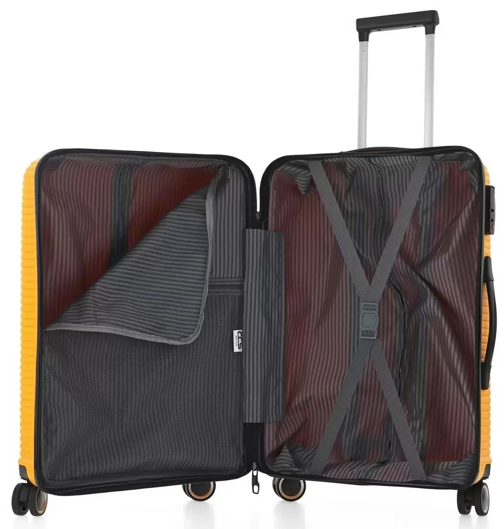 Комплект чемоданов CCS 5224 Set, желтый