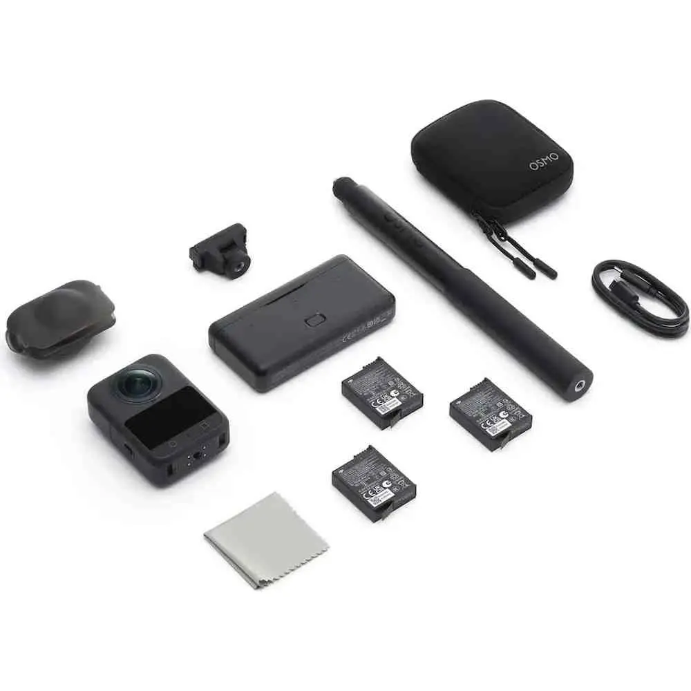 Cameră video sport DJI Osmo 360 Adventure Combo, negru