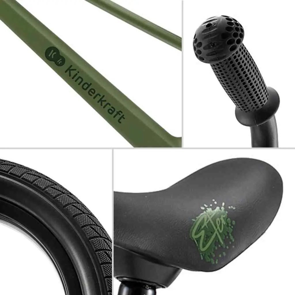 Bicicletă fără pedale KinderKraft Enter, verde