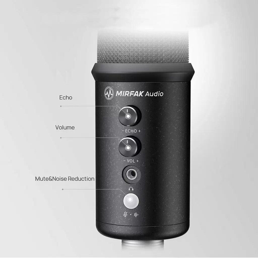 Microfon Mirfak TU1, negru