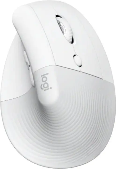 Mouse Logitech Lift Vertical, alb