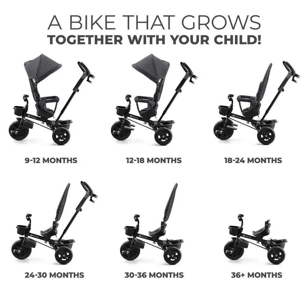 Bicicletă pentru copii KinderKraft Aveo, gri