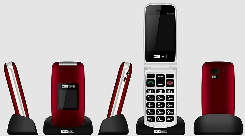 Telefon mobil Maxcom Comfort MM824, roșu