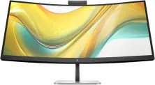 All-in-One HP S5 Pro 534pm WQHD USB-C Curved Conferencing Monitor, negru