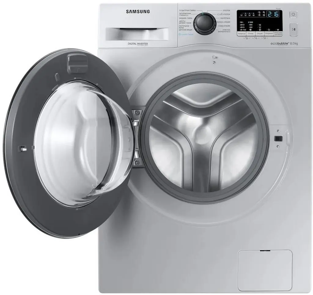 Maşină de spălat rufe Samsung WW80R42LHES, argintiu pe tehnoparc.md Maşină de spălat rufe Samsung WW80R42LHES, argintiu