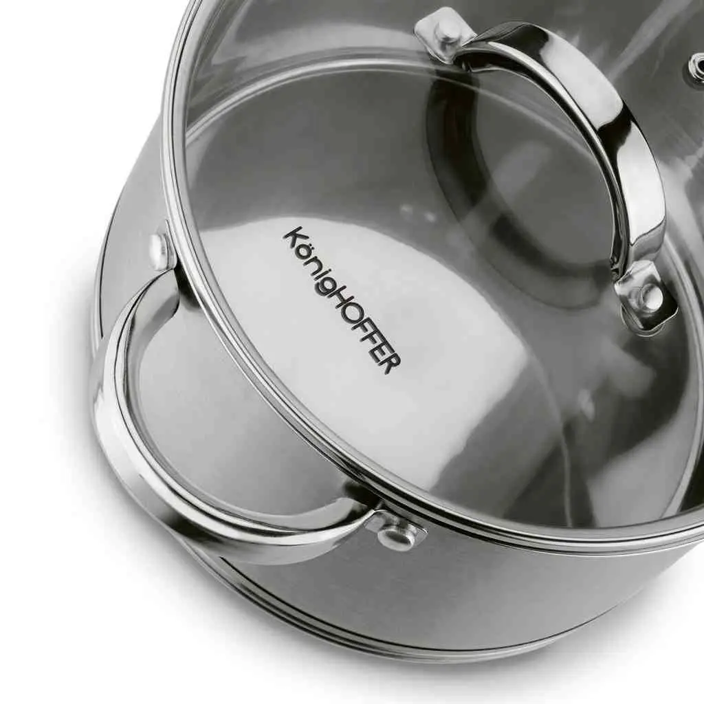 Кастрюля Konighoffer Petra 2.7L, нержавеющая сталь на tehnoparc.md Кастрюля Konighoffer Petra 2.7L, нержавеющая сталь